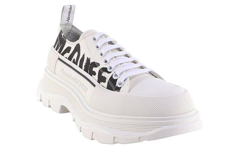Lookbook Alexander McQueen Tread Slick Cordones 'McQueen Graffiti Logo - Blanco' 682421-W4RQ2-9356