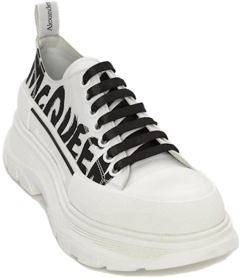 Alexander McQueen Tread Slick Lace Up 'McQueen Graffiti Logo - White' 682423WIABD9488 Lookbook Alexander McQueen Tread Slick Lace Up 'McQueen Graffiti Logo - White' 682423WIABD9488