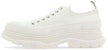 Alexander McQueen Tread Slick Lace Up 'Triple White' Putih Gaya Kasual. 705660-W4MV2-9000