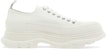 Alexander McQueen Tread Slick Lace Up 'Triple White' Putih Gaya Kasual. 705660-W4MV2-9000