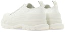 Shop Alexander McQueen Tread Slick Lace Up 'Triple White' Putih Gaya Kasual. 705660-W4MV2-9000