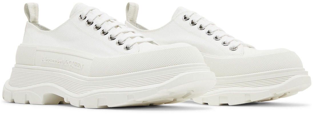 Alexander McQueen Tread Slick Lace Up 'White' 604257W4MV29000 Cheap Alexander McQueen Tread Slick Lace Up 'White' 604257W4MV29000