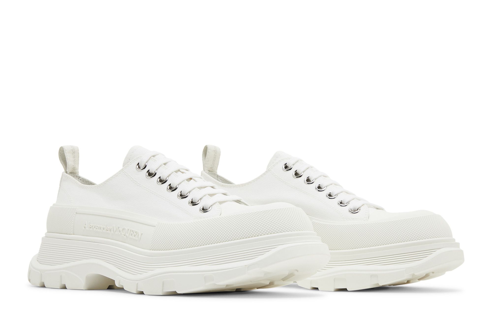 Cheap Alexander McQueen Tread Slick Lacets ''Blanc'' 604257-W4MV2-9000