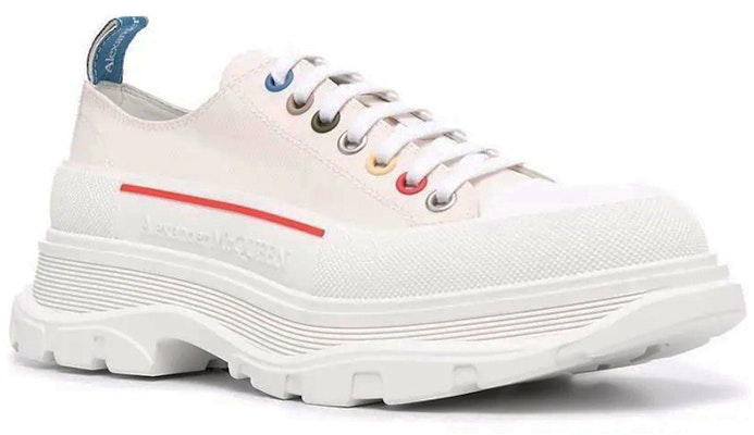 Alexander McQueen Tread Slick Lace Up 'Putih Pelbagai Warna' 604257-W4MVG-9533 Order Alexander McQueen Tread Slick Lace Up 'Putih Pelbagai Warna' 604257-W4MVG-9533