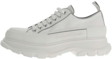 Alexander McQueen Tread Slick Lace Up 'White Silver' 705664-W4TGA-9348 Alexander McQueen Tread Slick Lace Up 'White Silver' 705664-W4TGA-9348