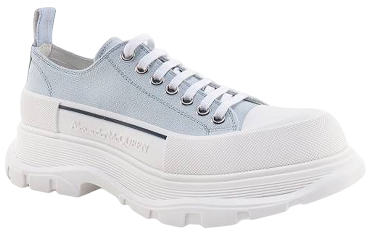 Lookbook Alexander McQueen Tread Slick Schnürschuhe ''Hellblau Weiß'' 705660W4V414589