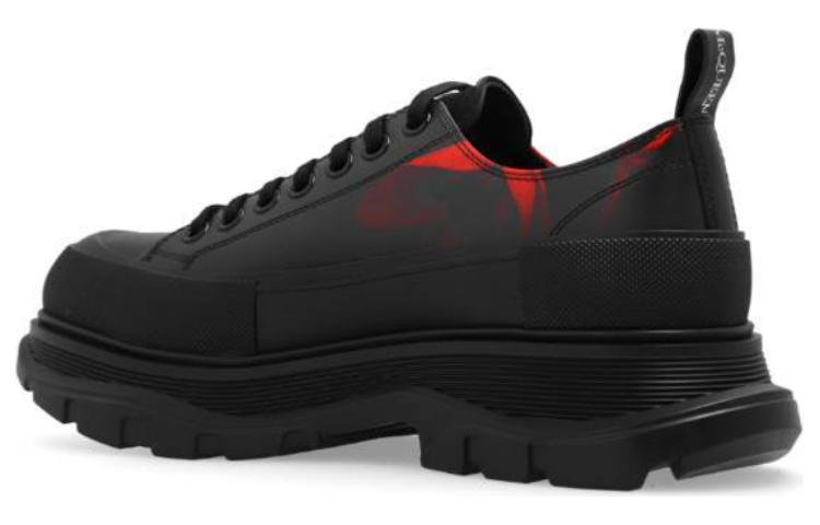 Buy Alexander McQueen Tread Slick Lace Up Sneakers 'Hitam Merah' 758775WIATS1314