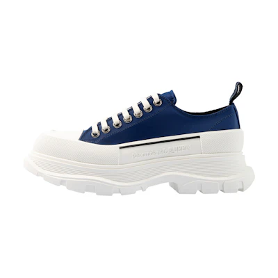 Alexander McQueen Tread Slick Lace Up Sneakers 'Blue Denim'