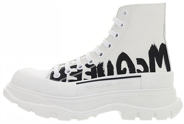 Alexander McQueen Tread Slick Logo Sneakers 'Putih Hitam' 682420W4RQ29356 Buy Alexander McQueen Tread Slick Logo Sneakers 'Putih Hitam' 682420W4RQ29356