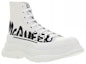 Order Alexander McQueen Tread Slick Logo Sneakers 'Putih Hitam' 682420W4RQ29356