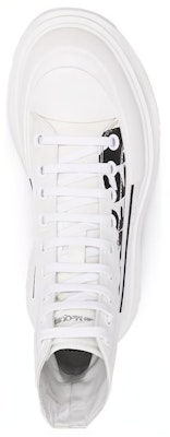 Alexander McQueen Tread Slick Logo Sneakers 'Putih Hitam' 682420W4RQ29356 Purchase Alexander McQueen Tread Slick Logo Sneakers 'Putih Hitam' 682420W4RQ29356