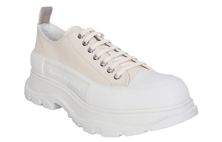 Order 알렉산더 맥퀸 트레드 슬릭 로우탑 스니커즈 '크림 핑크 화이트' 705662WHZ627701