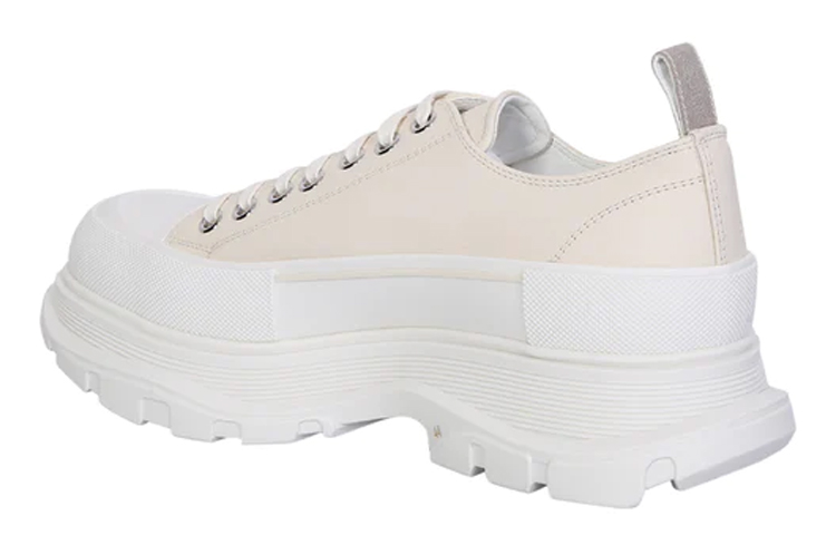 Lookbook 알렉산더 맥퀸 트레드 슬릭 로우탑 스니커즈 '크림 핑크 화이트' 705662WHZ627701