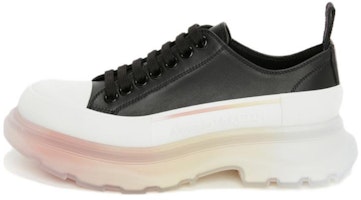 Alexander McQueen Tread Slick Low 'Black and White Leather' 705662WHZ6E1599 Alexander McQueen Tread Slick Low 'Black and White Leather' 705662WHZ6E1599