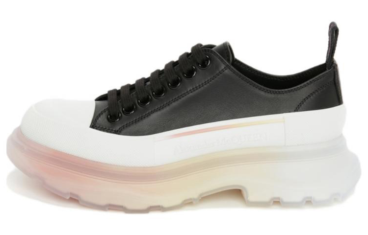 Alexander McQueen Tread Slick Low 'Black and White Leather' 705662WHZ6E1599
