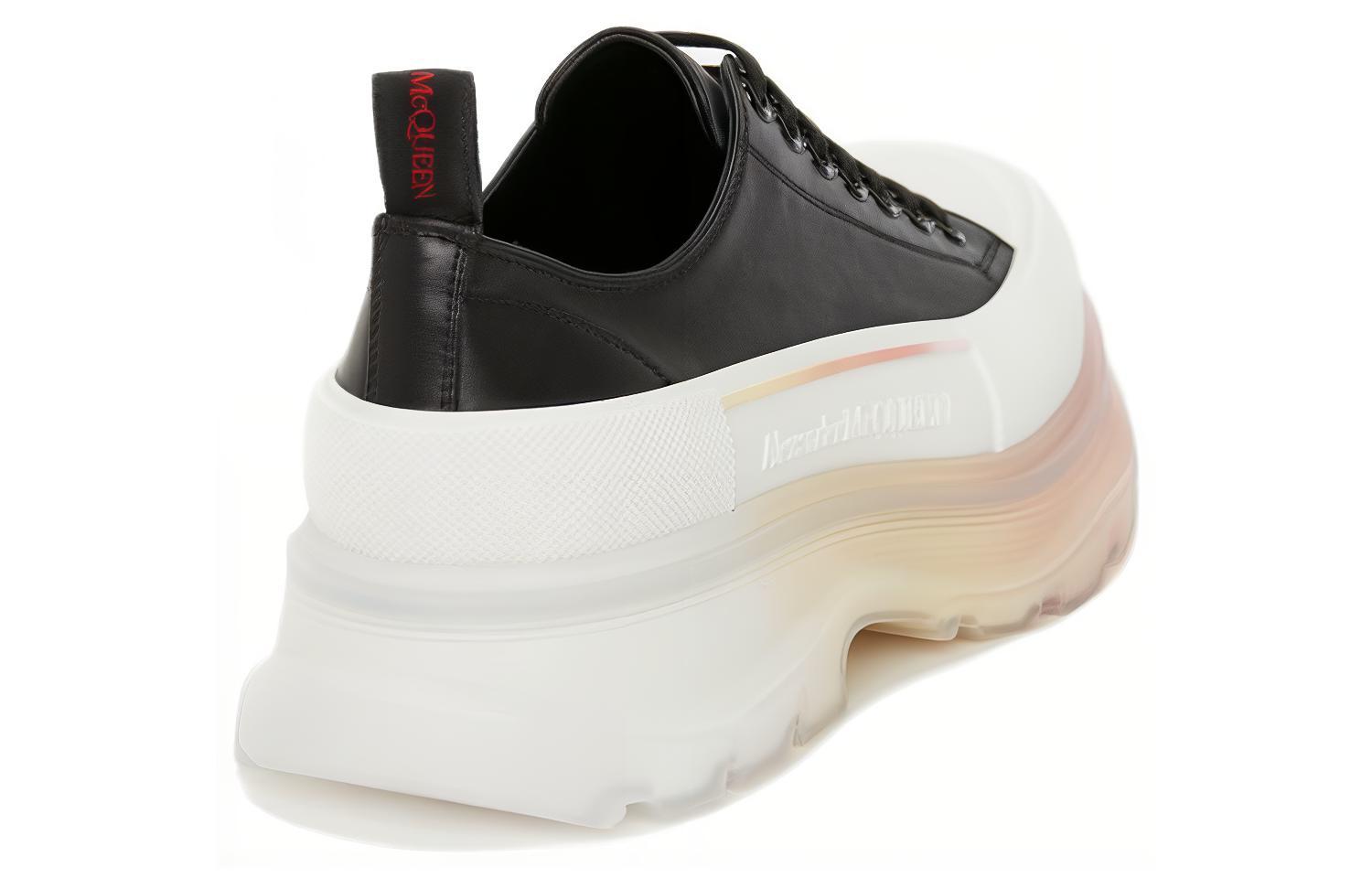 Shop アレキサンダー・マックイーン トレッド スリック ロー (黒/白) 705662WHZ6E1599