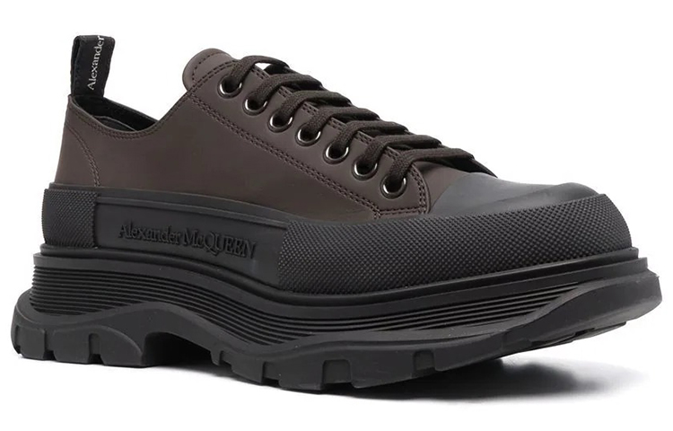Order Alexander McQueen Tread Slick Low 'Coklat Hitam' 682418W4RJ42246