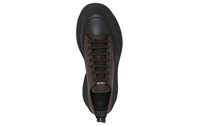 Shop Alexander McQueen Tread Slick Low 'Coklat Hitam' 682418W4RJ42246