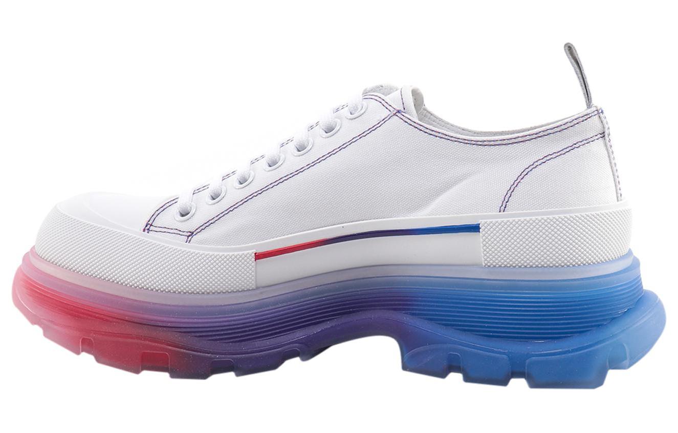 Alexander McQueen Tread Slick Low Lace Up Shoes 'White Multi'