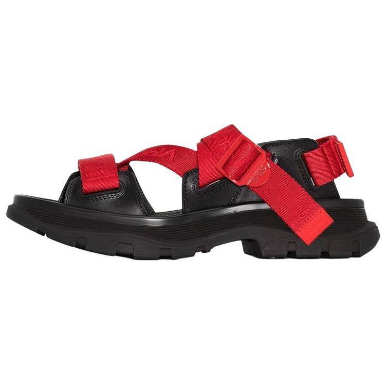 Alexander McQueen Tread Slick Sandal 'Black Red' 667815W4SZ16576