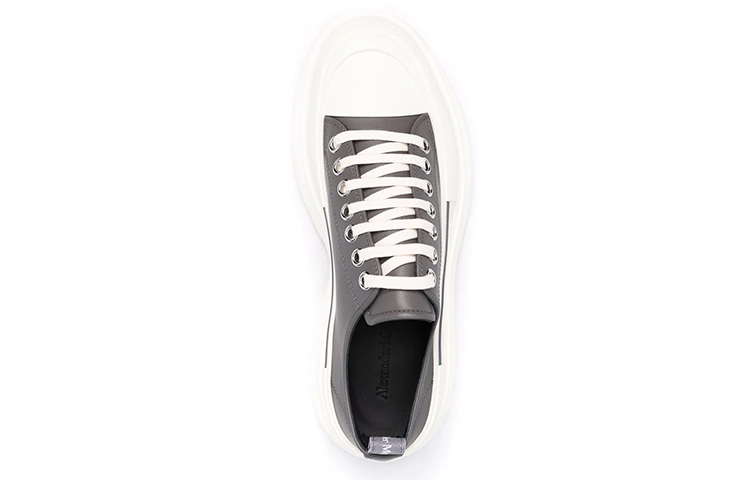 Alexander McQueen Tread Slick Sneakers 'Grey White' 圖 4