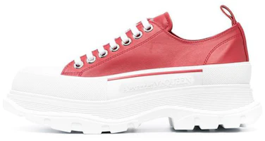 Alexander McQueen Tread Slick Sneakers 'Red White' 627225WHZ626593 Alexander McQueen Tread Slick Sneakers 'Red White' 627225WHZ626593