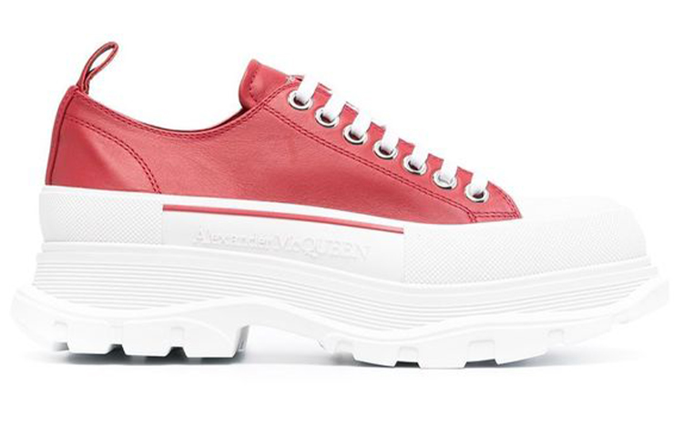 Alexander McQueen Tread Slick Sneakers 'Red White' 圖 2