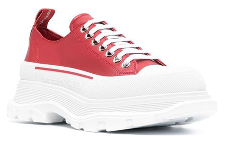 Alexander McQueen Tread Slick Sneakers 'Red White' 圖 3