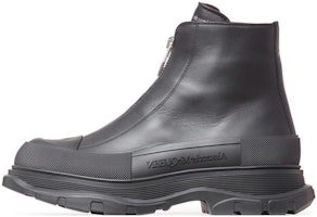 Alexander McQueen Tread Slick Zip Boots 'Black' 758774-WHZ6U-1000 Alexander McQueen Tread Slick Zip Boots 'Black' 758774-WHZ6U-1000