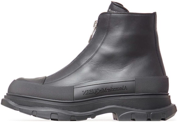 亞歷山大麥昆 皮革 舒適休閒 短靴 男款 黑色 Buy 亞歷山大麥昆 皮革 舒適休閒 短靴 男款 黑色