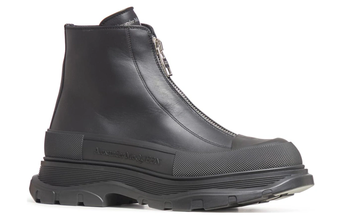 Alexander McQueen Tread Slick Zip Boots 'Black'
