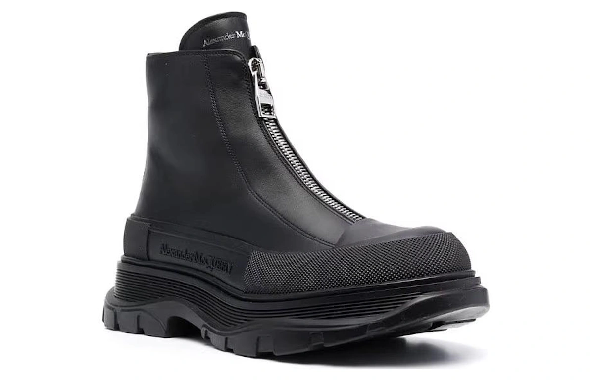 Alexander McQueen Tread Slick Zip Boots 'Black'