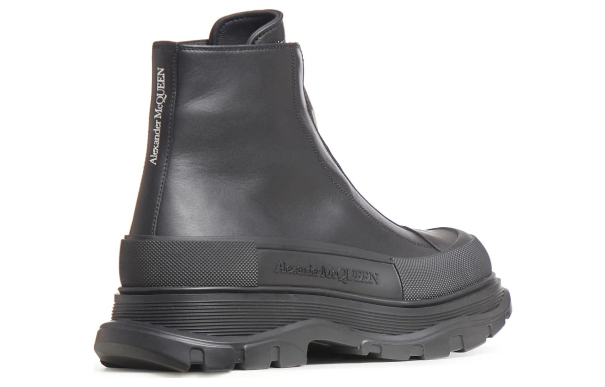 Alexander McQueen Tread Slick Zip Boots 'Black'