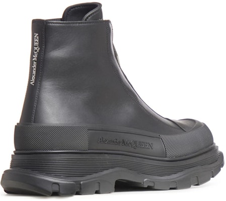 亞歷山大麥昆 皮革 舒適休閒 短靴 男款 黑色 Shop 亞歷山大麥昆 皮革 舒適休閒 短靴 男款 黑色