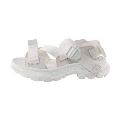 Alexander McQueen Tread Slingback Sandal 'Ivory'