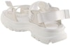 Shop Alexander McQueen Tread Slingback Sandal 'Ivory' Wanita 667815W4R559358