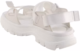 Shop Alexander McQueen Tread Slingback Sandal 'Ivory' Wanita 667815W4R559358