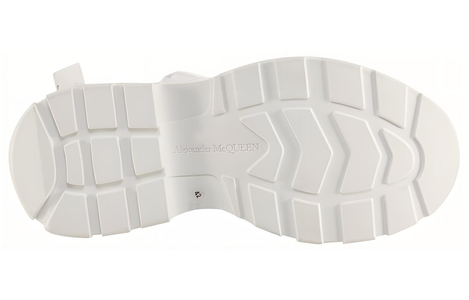 Purchase Alexander McQueen Tread Slingback Sandalia 'Marfil' 667815W4R559358