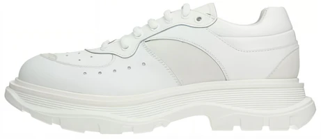 Alexander McQueen Tread Suede-panelled Leather Trainers 'White' 627222WHRH59071 Alexander McQueen Tread Suede-panelled Leather Trainers 'White' 627222WHRH59071