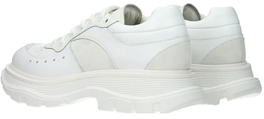 Alexander McQueen Tread Suede Panel Kulit Sepatu 'Putih' 627222WHRH59071 Lookbook Alexander McQueen Tread Suede Panel Kulit Sepatu 'Putih' 627222WHRH59071