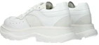 Lookbook Alexander McQueen Tread Suede Panel Kulit Sepatu 'Putih' 627222WHRH59071