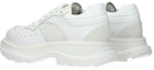 Lookbook Alexander McQueen Tread Kasut Kulit Suede 'Putih' 627222WHRH59071