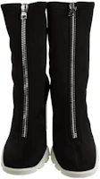 Shop Bota Alexander McQueen Tread Zip 'Negro Blanco' 688310W4SQ11053