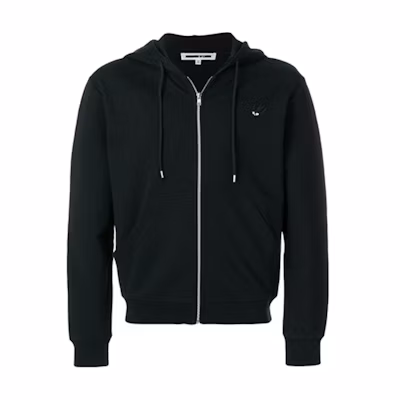 Alexander McQueen Unisex Cotton Hoodie Jacket Black 381440-RKH38-1010