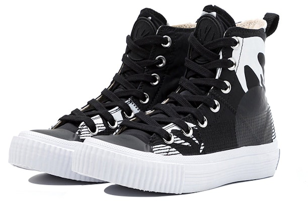 Alexander McQueen Sepatu High-Top Kasual Unisex Hitam 621913R26921006 Order Alexander McQueen Sepatu High-Top Kasual Unisex Hitam 621913R26921006