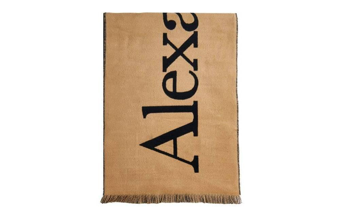 Order Alexander McQueen 男士輕棕色溫暖柔軟羊毛圍巾 7090114105Q9760