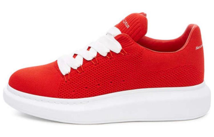Alexander McQueen Wedge Sole Knit Sneaker 'Flame Red' 553783W4I906418