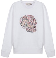 Alexander McQueen White Crewneck Sweatshirt with Skull Embroidery 650434-QQZ69-0900 Alexander McQueen White Crewneck Sweatshirt with Skull Embroidery 650434-QQZ69-0900