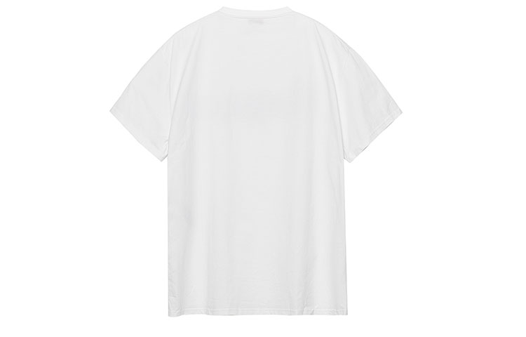 Lookbook Alexander McQueen White Letter Print Crewneck Regular Fit T-Shirt. 622104-QPZ57-0900