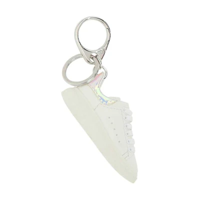 Alexander McQueen White Simple Fashion Keychain for Men 6092031AAMI9081